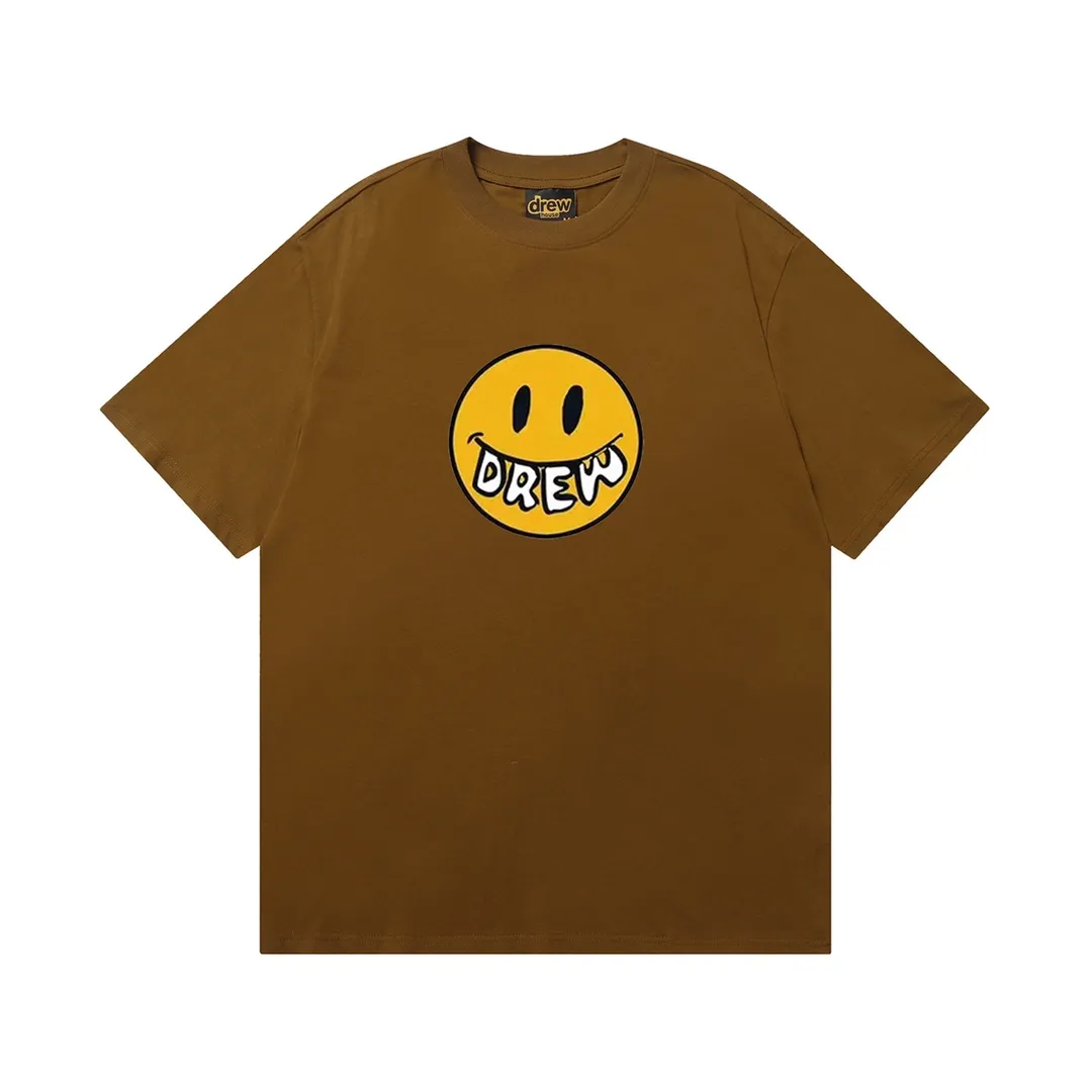 D 027 9 2023SS Same Style drew T g , ！ Quality！！ ， Quality！！ ， ！！ ， ， ， ， ， 。 Sizes：S M L XL ：Black White Royal Blue Red Brown White Orange